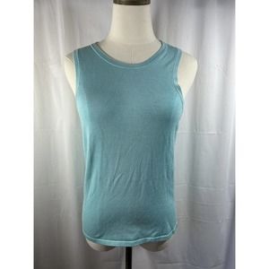 Lilly Pulitzer Silk and spandex turquoise blue tank size Medium